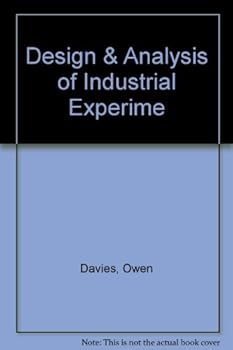 Hardcover Design & Analysis of Industrial Experime Book