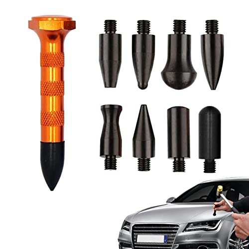2 Pcs remoção amassados sem pintura para carro,9 Pcs Kits ferramentas reparo Dent Remoção dent Tap D