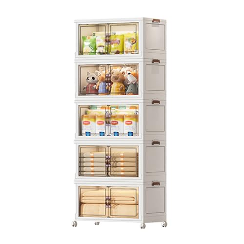 Boîte de rangement empilable plastique transparent rigide avec fermeture