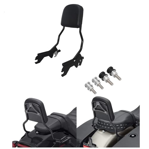 Kit dossier arrière vertical pour moto Softail Street Bob sissy bar haut de gamme avec coussin