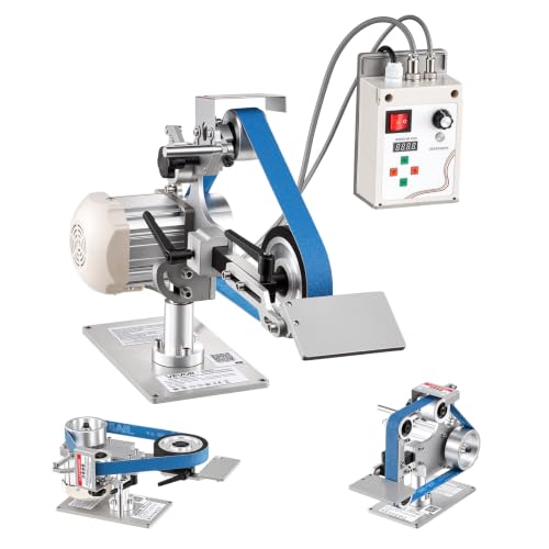 VEVOR Belt Grinder Sander with VFD 30 x 1-Inch Variable Speed Belt Polisher
