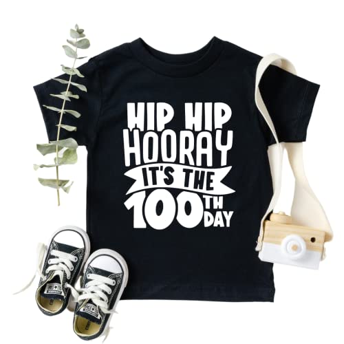 Hip Hop Hooray It's 100 Days Of School Shirt for Kids, Happy 100th Day Of School T-shirt for Boys, Girls, Cute 100 Days Of School Toddler Shirt.2