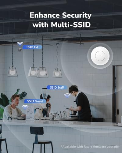 Image of Cudy BE11000 Tri-Band Wi-Fi 7 Wireless Access Point, WiFi AP, 1 x 10GB SFP+ Port, 2.5G PoE-in, Cudy APP Control and Mesh, PoE /DC Powered, AP11000