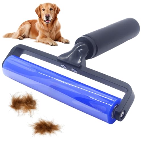 Licsaliwe Rodillo de Pelusa de Silicona Extra pegajoso para Pelo de Mascotas – Rodillo de Pelo Reutilizable de 12 Pulgadas con Cobertura 50% más, removedor de Pelusa Lavable para múltiples Mascotas