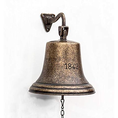 Antikas - campana de barco con un sonido muy alto - campana modelo histórico antiguo latón - campana puerta de latón Cover