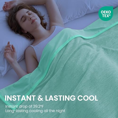 Image of Topcee Cooling Blanket King Size 90 inchx108 inch for Hot Sleepers Summer Blanket