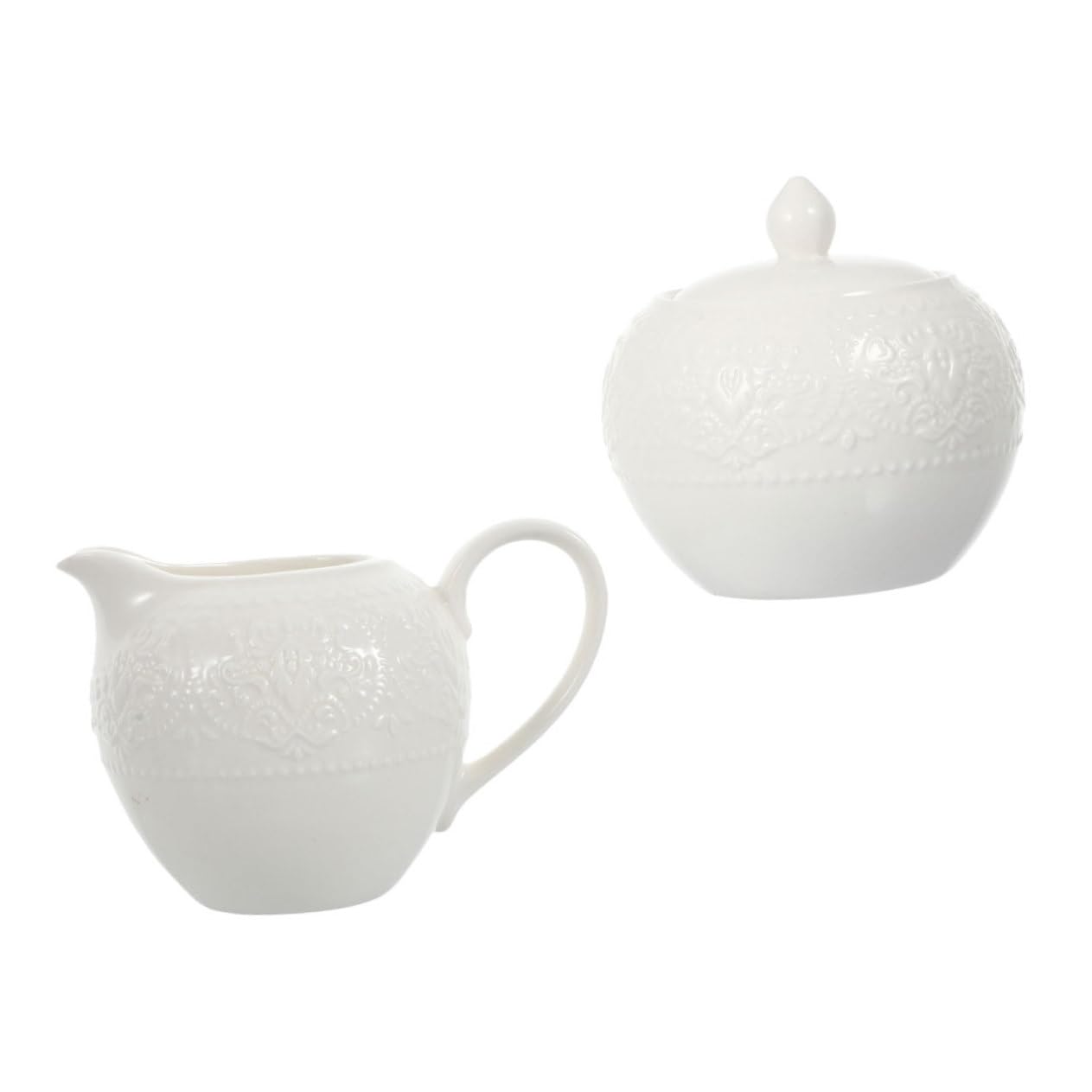 VALICLUD Juego de 2 Piezas de Bote de Café y Azucarero con Tapa de Cerámica en Color Blanco, Diseño Elegante y Multifuncional, Fácil de Limpiar para Uso en Cocina
