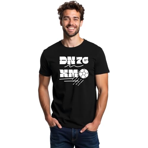Image of ALOVA Trendy Black Printed Sports T-Shirt for Men - Polyester Material, Round Neck, Half Sleeves, Perfect for Training, Gym, and Outdoor Activities