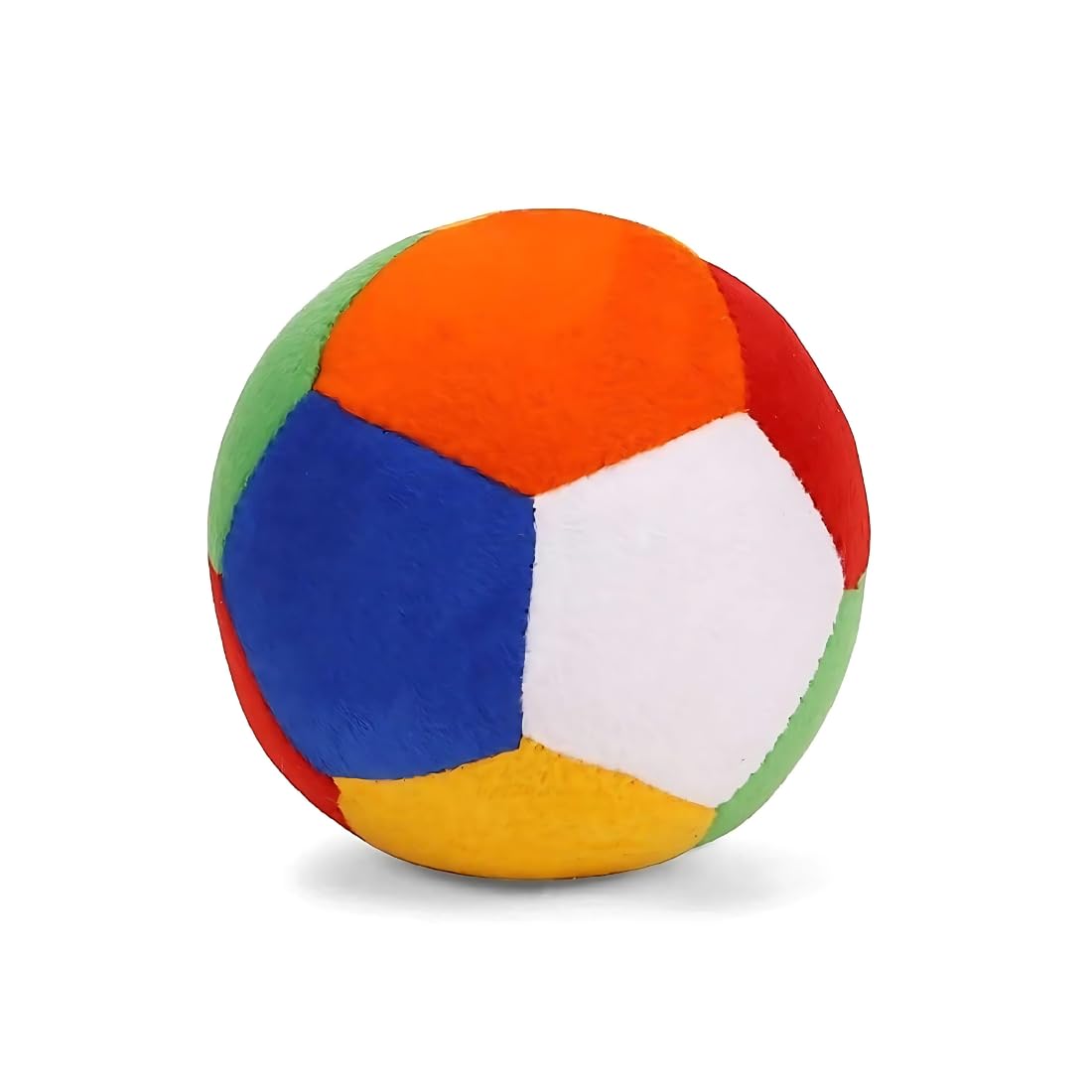 PET FUN Multicolor Stuffed Soft Ball with Rattle Sound for Dogs, Puppies & Cats | Velvet Plush Pet Toy (Small) | Exercise...