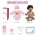 Jirachi Realistic Reborn Baby Dolls, Silicone Soft Body Real Life Baby Girl, Black Lifelike Reborn Babies with Feeding Kit & Gift Box for Kids Age 3+