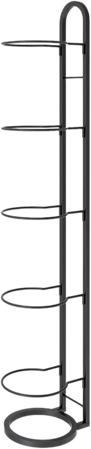 kowaku Vertical Ball Storage, Basketball Storage Shelf, Metal Volleyball Stand Holder, 5 Tier Ball Rack, Basketball Rack for Garage
