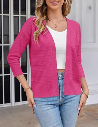 Womens Open Front Lightweight Crop Cardigan Sweater Long Sleeve Knit Bolero Shrug for Dress 20252
