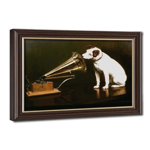 Impression sur toile Nipper Jack Russell Terrier par Francis Barraud pour salon