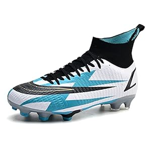 ACosySch 2022 Voetbalschoenen voor heren, High Top Spikes Cleats Athletics kindertrainingsschoenen, professionele outdoor sport voetbalschoenen, uniseks