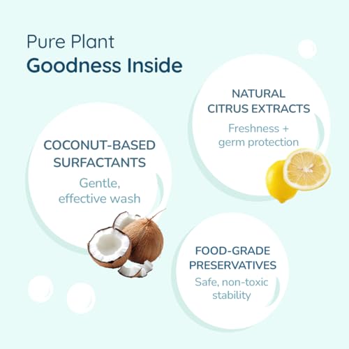 Image of .allter Plant Based Baby Liquid Cleanser for Bottles, Nipples, Toys & Utensils, With Coconut Cleansers & Natural Citrus Extracts | Residue-Free, Toxin-Free, Antibacterial | 500ml, Pack of 2