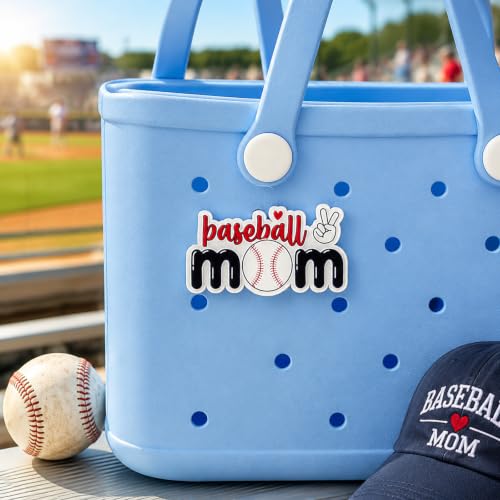 Baseball Mom Bag Charm – Cute Baseball Charms for Perforated Tote Bags miniatura 4