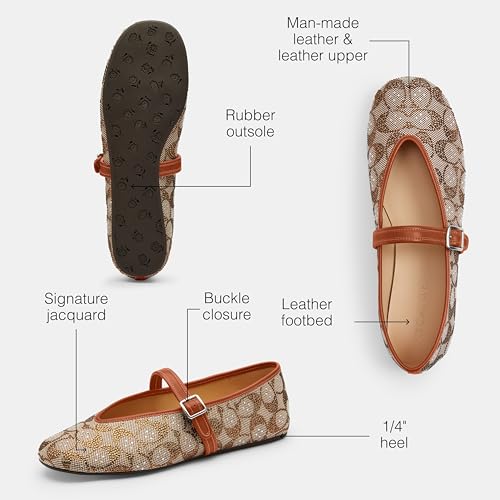 Coach Womens Sculpted C Soft Mary Jane in Crystal Signature Jacquard3