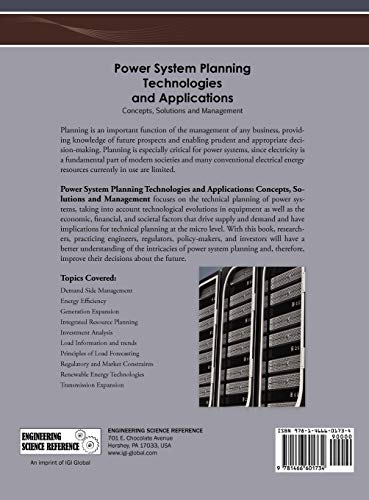 Power System Planning Technologies and Applications: Concepts, Solutions, and Management