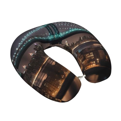 Almohada de cuello memory foam tamaño único negra miniatura 2
