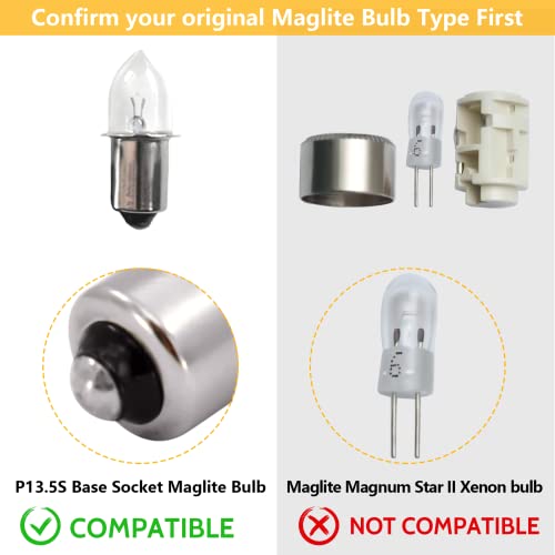 Swess Light Led Conversion Kit For Maglite Led Conversion Kit, 3W Dc 4-12V Led Flashlight Bulbs For Maglite 3-6 Cell C/D Flashlights Torch thumb #3