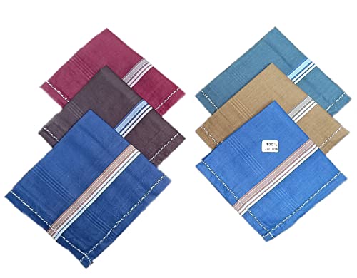 Image of ANTONIA Men's Initial Alphabet Handkerchiefs | Premium Cotton Personalized Hankies with Letter Embroidery (A-Z) | Soft, Absorbent & Reusable | Formal, Wedding & Gift Use | Pack of 6