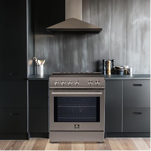 FORNO – Leonardo Espresso 30-inch Slide-In Electric Induction in Stainless-Steel