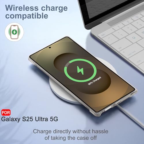 Image of TheGiftKart Transparent Crystal Clear Back Cover Case for Samsung Galaxy S25 Ultra 5G | Shockproof Soft TPU Case | Cushioned Edges for Ultimate Protection Back Cover Case (TPU, Transparent)