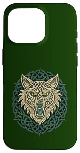 Fenrir Knotwork Beast - Odins Wolf & Viking Coque pour iPhone 16 Pro