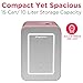 FRIGIDAIRE Mini Personal Fridge Cooler, LED Lighted Mirror, 6.5L Capacity, 9 Cans, 100% Freon-Free & Eco Friendly, for Makeup, Skincare, Portable, Pink