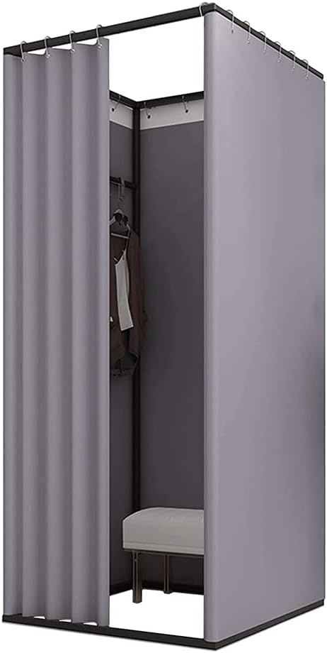 Fashion Changing Rooms Clothing Store Fitting Room Portable Dressing Room Movable Changing Room for Outdoor Store Temporary Locker Room Bedroom Furniture