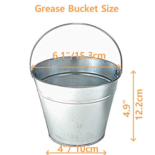 Cubo de grasa Camp Chef Firsgrill para solucionar la limpieza de aceite quemado 5