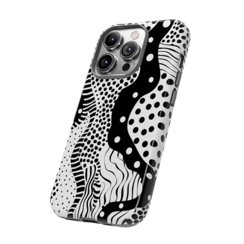Coque rigide iPhone 14 Pro antichoc et brillante à pois - 2