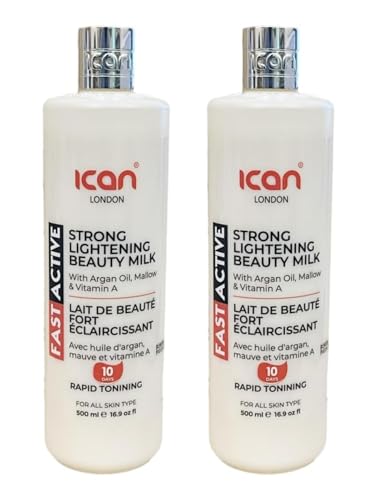 Ican London Fast Active Strong Lightening Body Milk, 2 x 500 ml