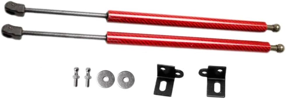 Lift Support Struts for Hyundai Elantra Avante AD 2015-2020 Modify Front Hood Bonnet Gas Spring Shocks Damper Carbon Fiber Prop Rod Car Parts (Pure Black)