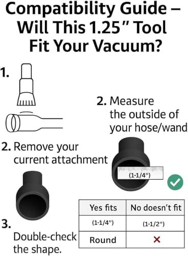 Image of MP Maresh Products Household Cleaning Attachments Compatible with Oreck and Shop Vac 1 1 /4 inch Vacuum Cleaners (Telescopic Extension Wand)