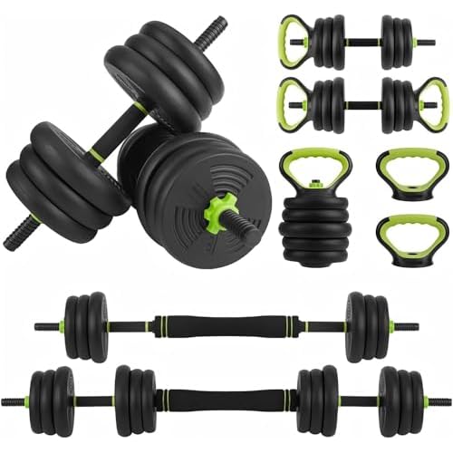 Adjustable Dumbbells, 44/66/88Lbs Free Weight Set with Connector, 4 In1 Weight Dumbbell Set Used As Kettlebells, Barbell, Push Up Stand, Fitness Exerc