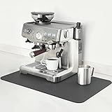 Mimore Coffee Mat - Coffee Bar Mat for Countertop 24x16 - Absorbent Hide Stain Anti-Slip Coffee Bar Accessories Under Espresso Machine Coffee Maker Mat (Dish Drying Mat)