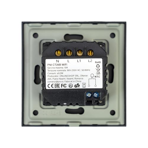 PNI Smart thermostat CT26B WiFi electric floor heating or pump group, floor sensor included, 10A, recessed mounting - Image 4