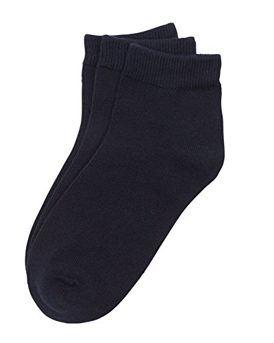 Trimfit Girls' 3-Pack Low Cut (Comfortoe) Socks