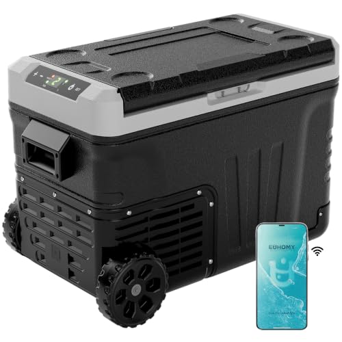 EUHOMY 37QT 12 Volt Refrigerator, -4℉~68℉ Portable Freezer, for Car