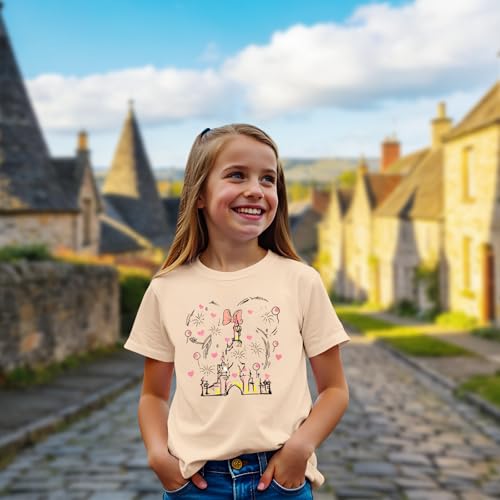 Image of GLIGLITTR Magic Shirt for Toddler Baby Girls Magical Kingdom Tshirt Cute Castle Outfit Holiday Family Vacation Summer Tee Top