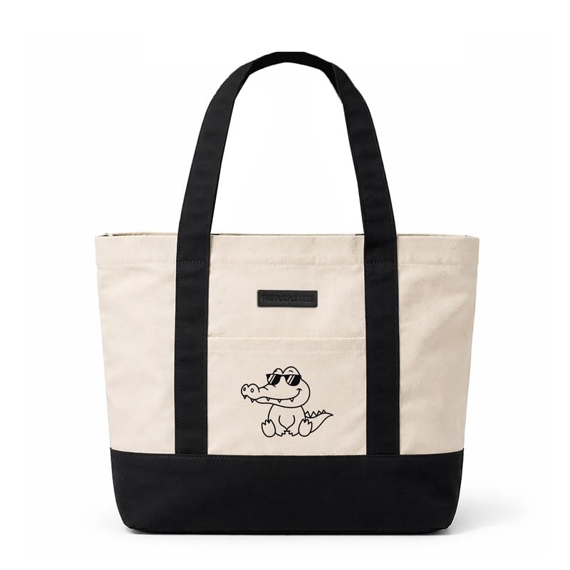 Image of The Purple Tree Cotton Tote Bags for Women (pack of 1) Women Tote Bag, Eco Friendly Tote Bag, Reusable Tote Bag, Shopping Bag, College Bag