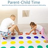 Twister Spiel für Kinder & Erwachsen, Twisting Spiele Ab 6 Jahre, Kindergeburtstag Spiele Bodenspiel mit Spielmatte, Gartenspiele, Partyspiele, Familienspiel, Lustiges Spiel Für Drinnen Und Draußen