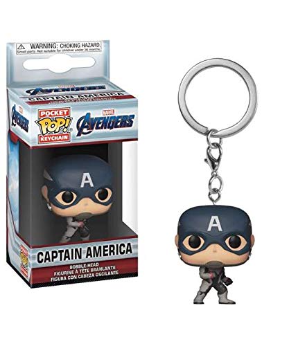 Funko Pop! Keychain - Marvel - Avengers: Endgame - Captain America (Quantum Realm Suit) Keychain Vinyl Pocket Figure 4 cm Released 2019