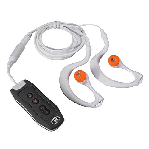 MP3 Players,FTXJ Sports 4GB Clip Waterproof IPX8 Mp3 FM Swimming Diving + Earphone