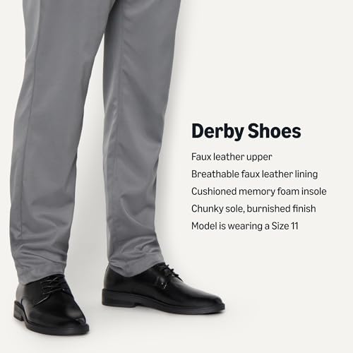Image of Amazon Essentials Men's Round Toe Derby Dress Shoes