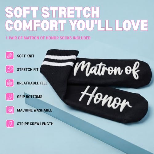 Image of Funky Junque Bride Crew Socks, Bachelorette Wedding Party Gift