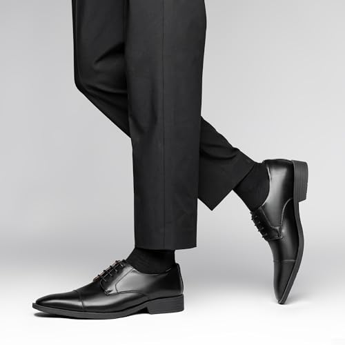 フォクスセンス ビジネスシューズ 走れる 革靴 メンズ 疲れない 紳士靴 外羽根 歩きやすい 軽量 防滑 ウォーキング ドレスシューズ ストレートチップ 高級レザー 疲れない フォーマル 防水 通気 制菌 消臭 の商品画像 8