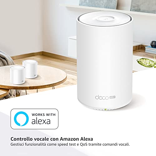 Router 4G+ Mesh Wi-Fi 6 Deco X20-4G, Dual Band AX1800, modalità wireless o Access Point, 3 porte gigabit, compatibile con tutti i modelli Deco e con Alexa - Powerline - Immagine 7