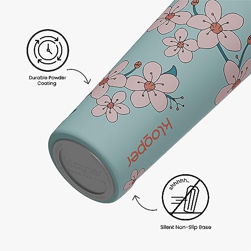 Image of Insulated Stainless Steel 304 Bottle Sakura (Floral), 500ML | Thermosteel Hot and Cold Water Bottle for Kids, Sports, Gym, Travel